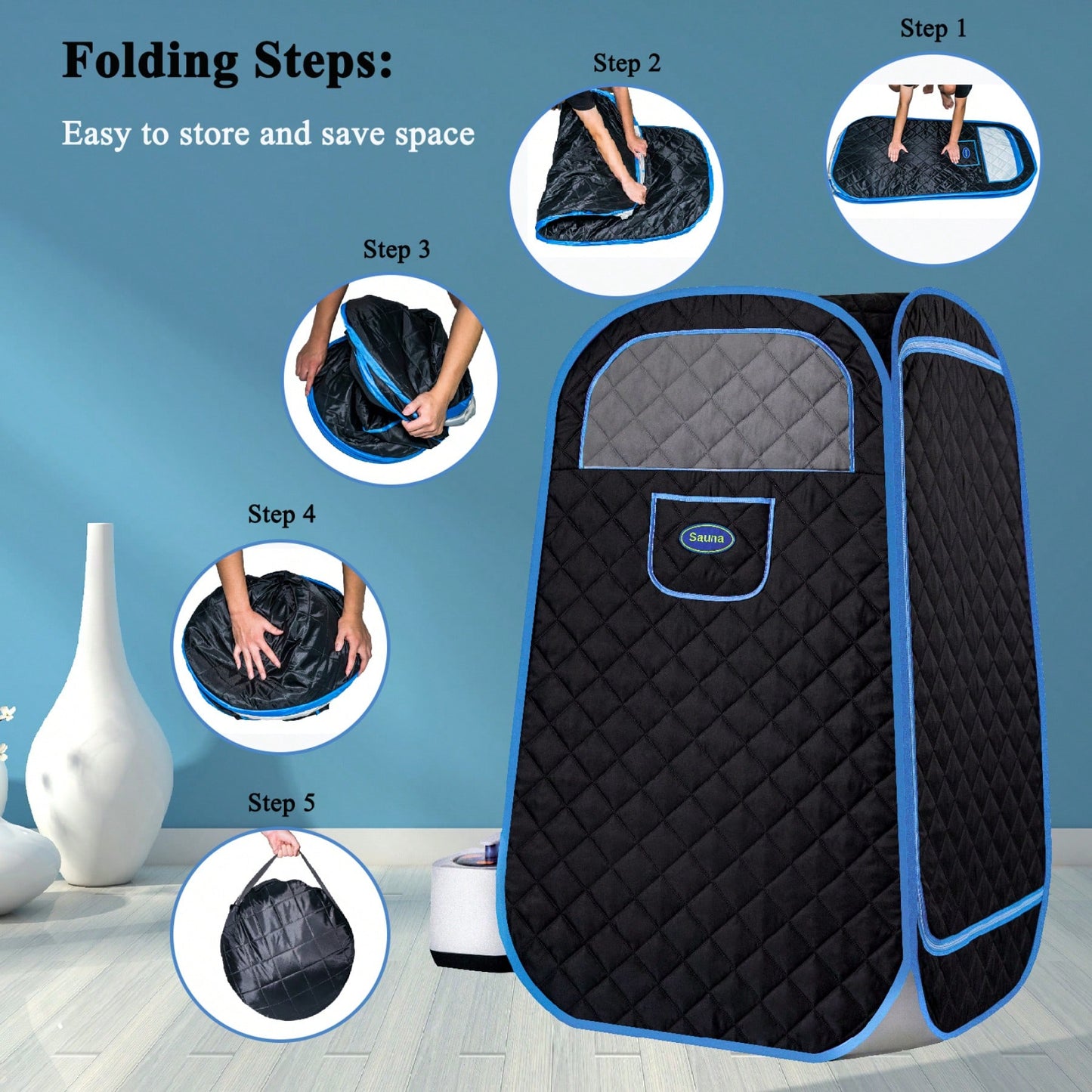 Portable Folding Full-Size Steam Sauna