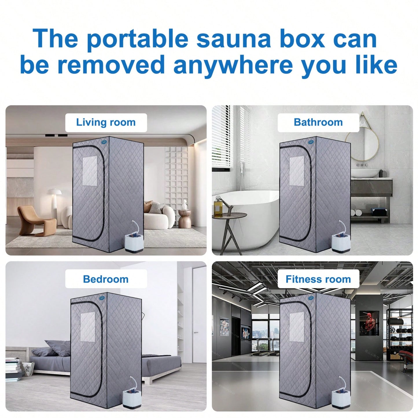 Portable Grey Mini Plus Style Steam Sauna Tent