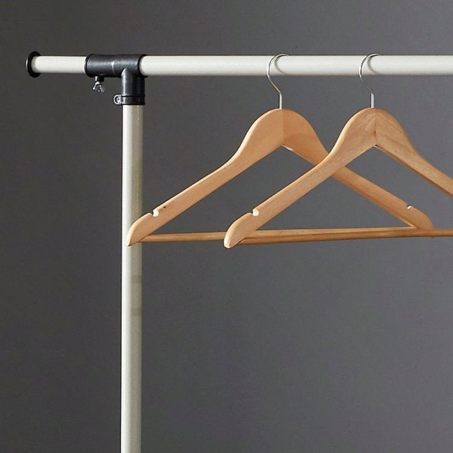 Adjustable Heavy Duty Rolling Clothes Rack with Shelves and Wheels - Holds 80 Garments Ideal for Bedroom and Laundry Room
