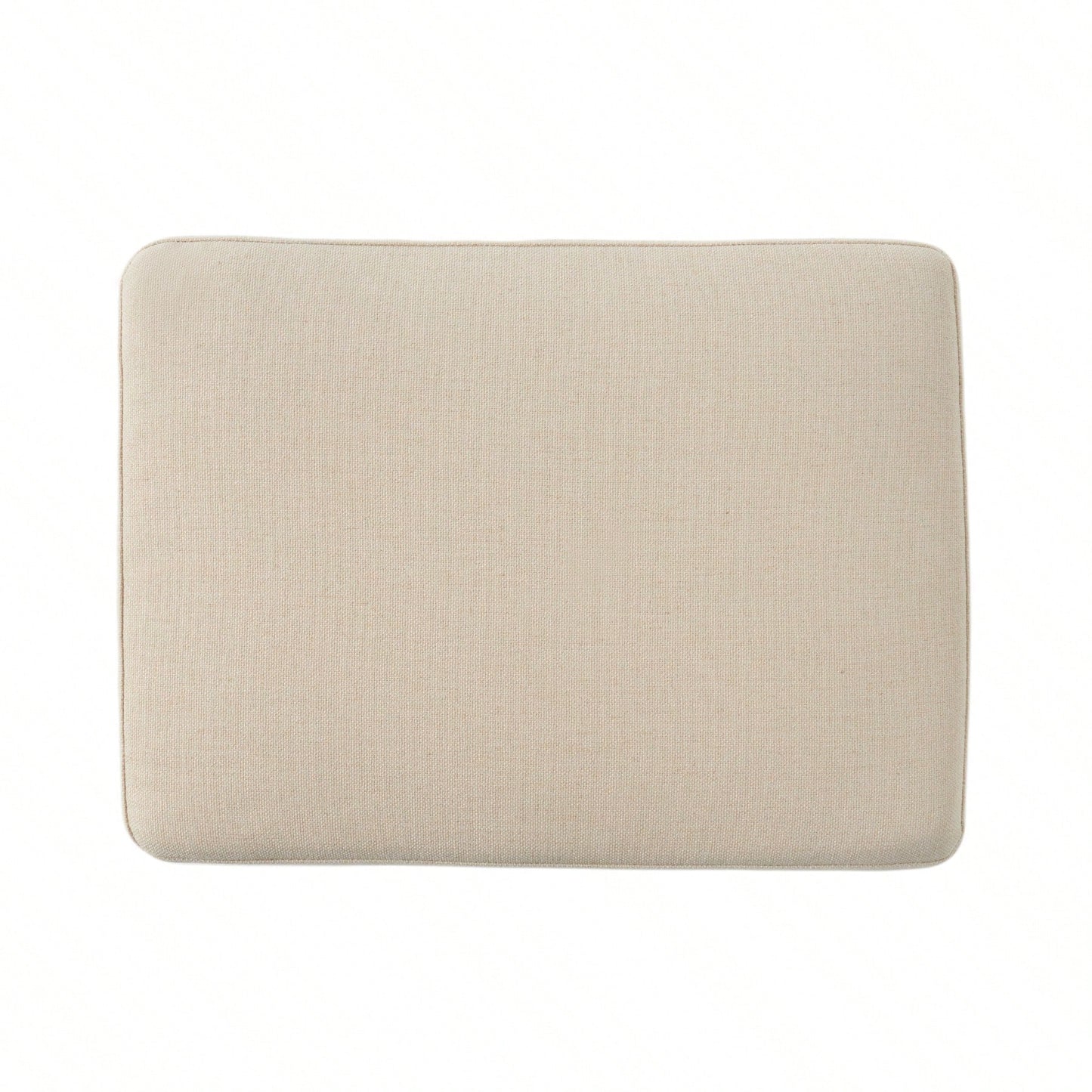 Contemporary Springfield Ottoman With Birch Wood Legs - Versatile Upholstered Accent Piece
