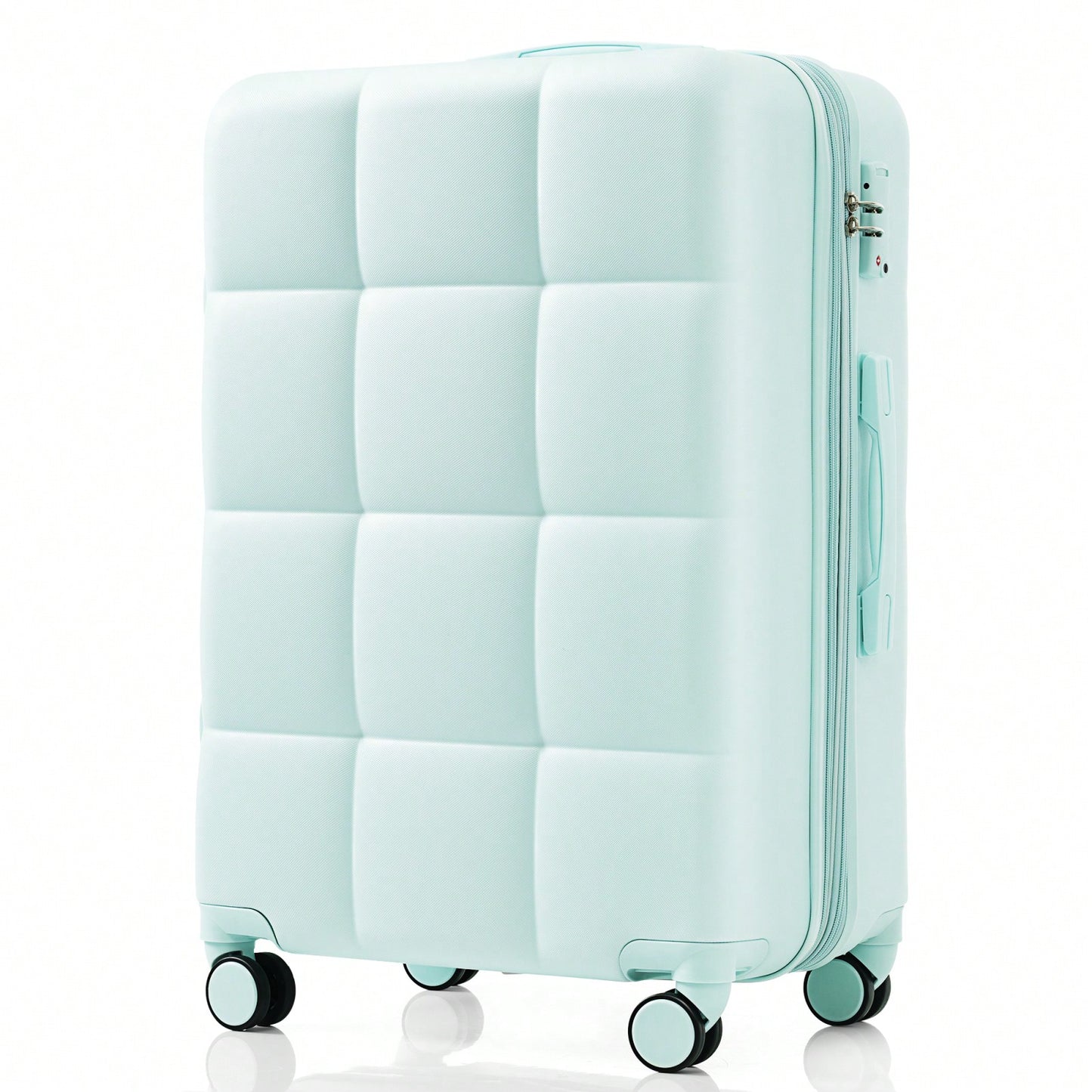 3-Piece Luggage Set with USB Port Airline Approved 20-Inch Carry-On Expandable 24 and 28-Inch Hardshell Spinner Wheels Durable ABS Material