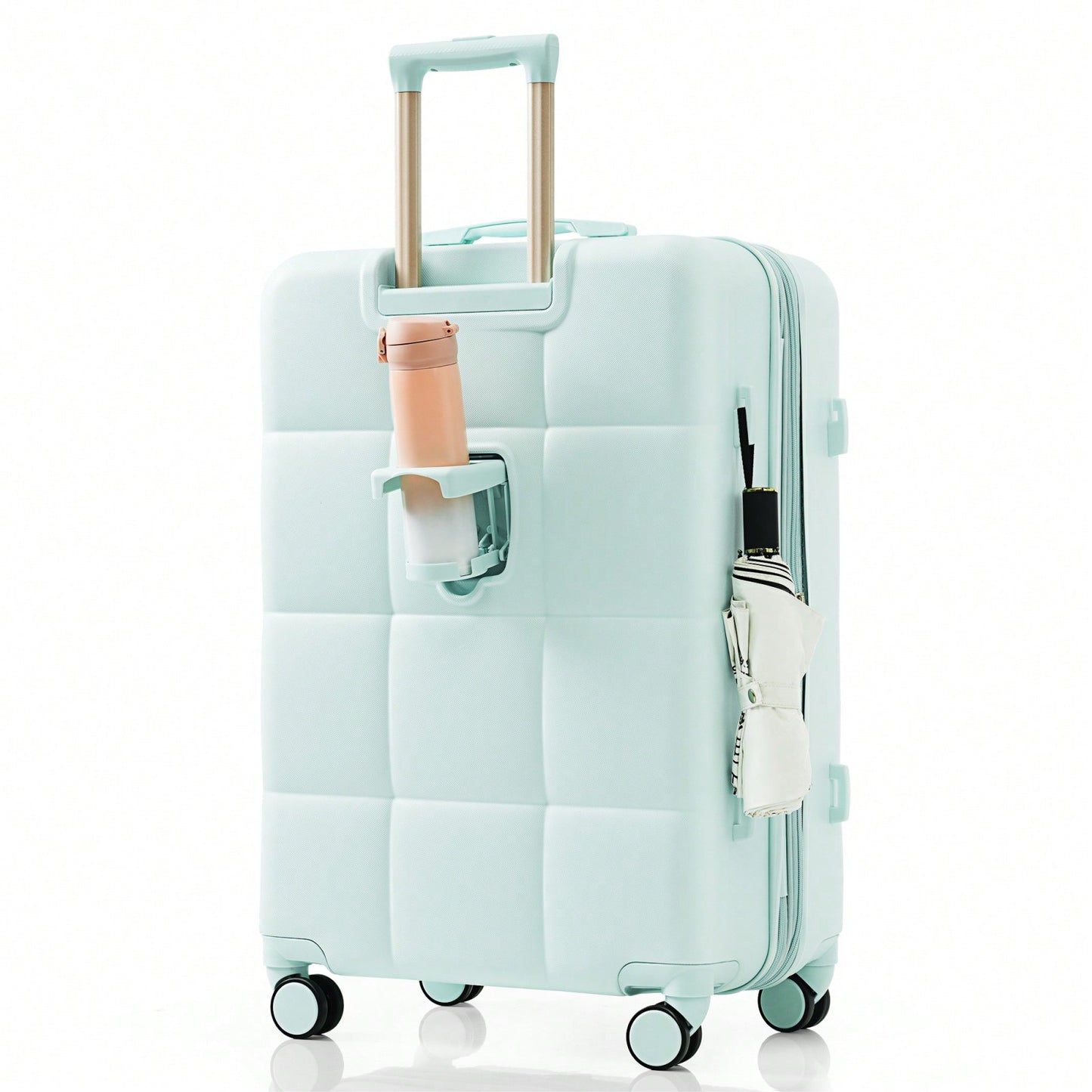 3-Piece Luggage Set with USB Port Airline Approved 20-Inch Carry-On Expandable 24 and 28-Inch Hardshell Spinner Wheels Durable ABS Material