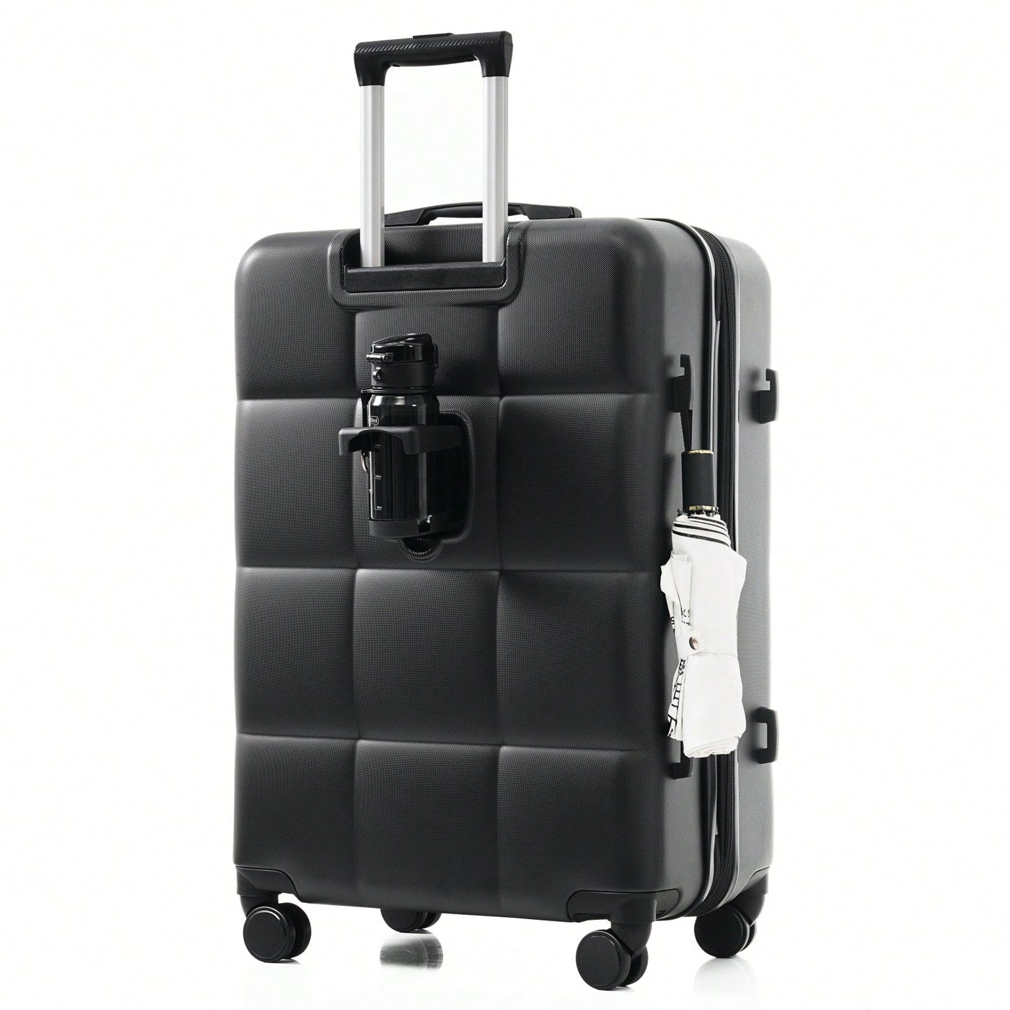 3-Piece Luggage Set with USB Port Airline Approved 20-Inch Carry-On Expandable 24 and 28-Inch Hardshell Spinner Wheels Durable ABS Material