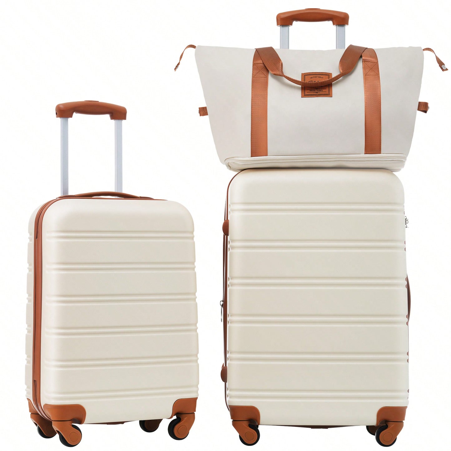 Durable 2 Piece Expandable Hardshell Luggage Set with TSA Lock 20 and 24 Inch Spinner Suitcases for Hassle-Free Travel