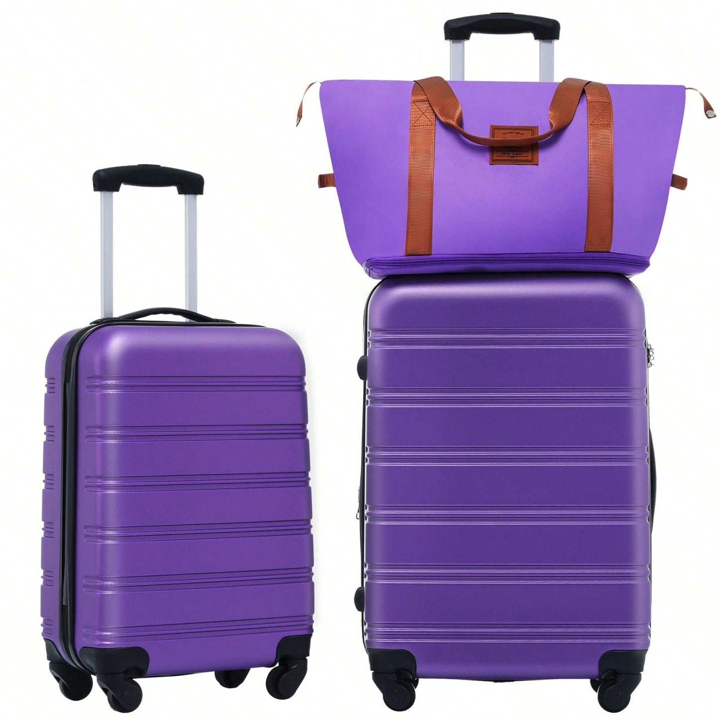 Durable 2 Piece Expandable Hardshell Luggage Set with TSA Lock 20 and 24 Inch Spinner Suitcases for Hassle-Free Travel
