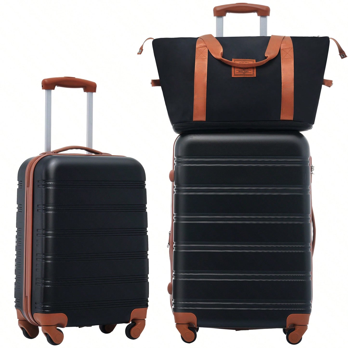 Durable 2 Piece Expandable Hardshell Luggage Set with TSA Lock 20 and 24 Inch Spinner Suitcases for Hassle-Free Travel