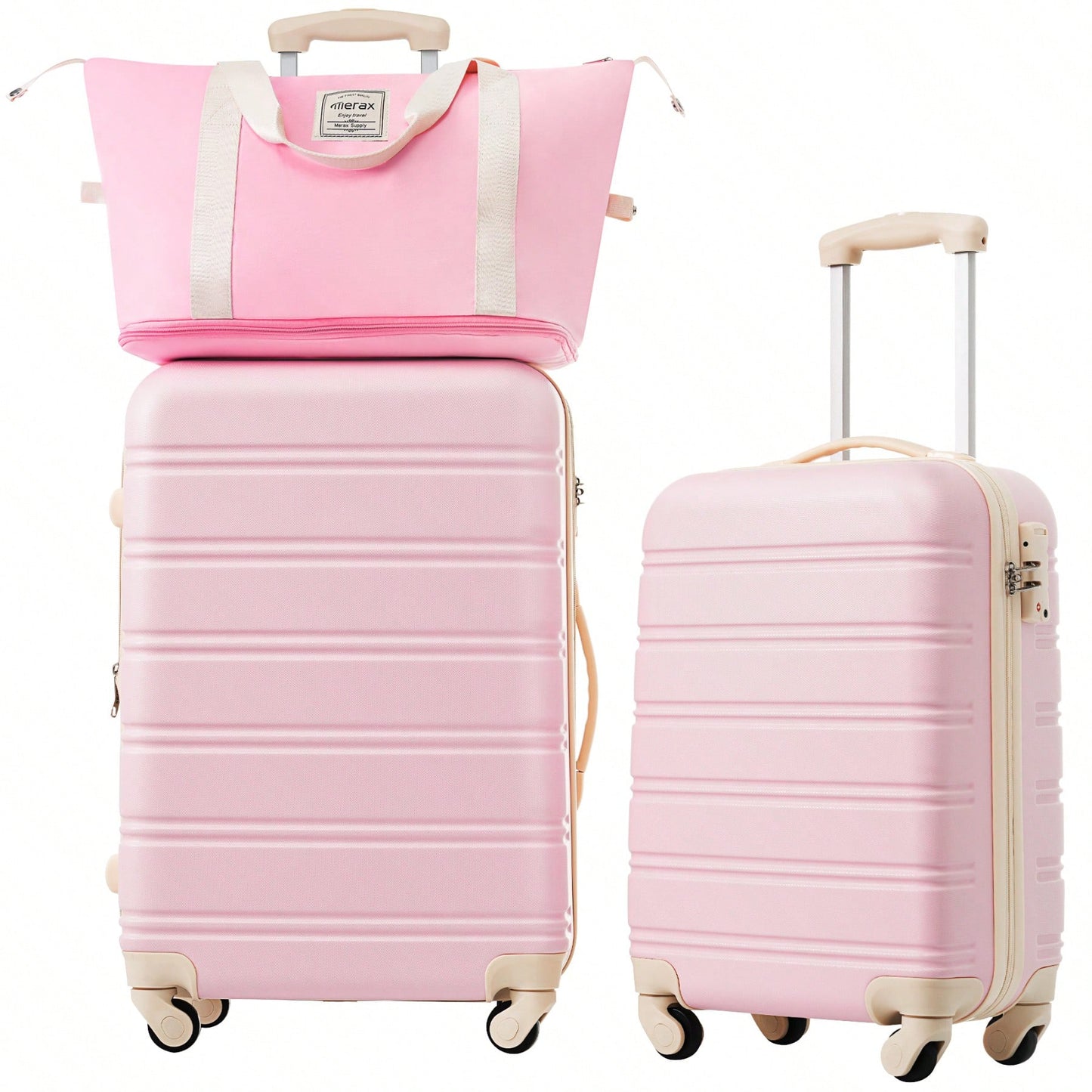 Durable 2 Piece Expandable Hardshell Luggage Set with TSA Lock 20 and 24 Inch Spinner Suitcases for Hassle-Free Travel