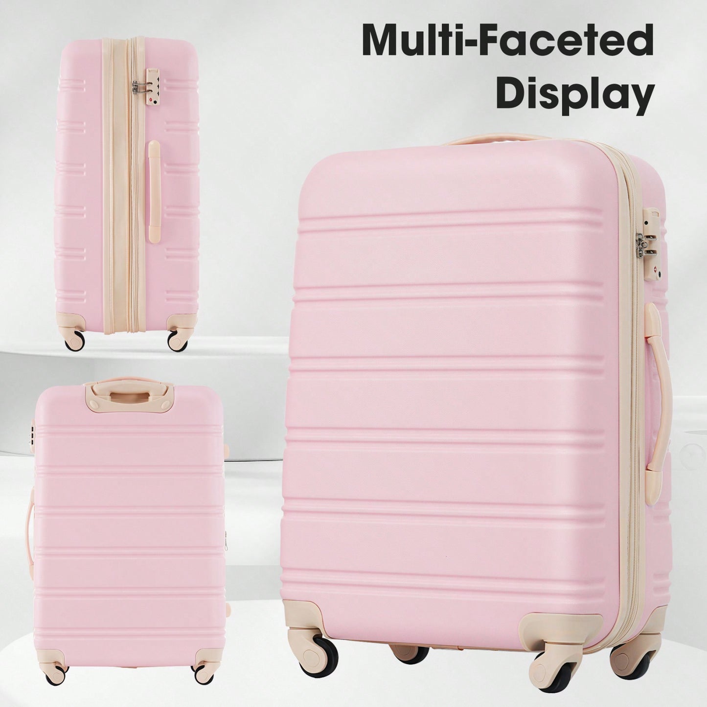 Durable 2 Piece Expandable Hardshell Luggage Set with TSA Lock 20 and 24 Inch Spinner Suitcases for Hassle-Free Travel