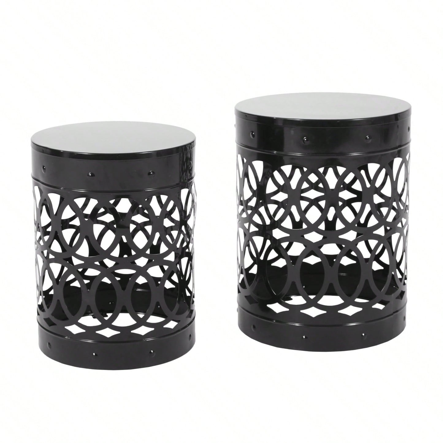 Modern Metal S2 End Table Stylish Accent Table for Living Room and Bedroom