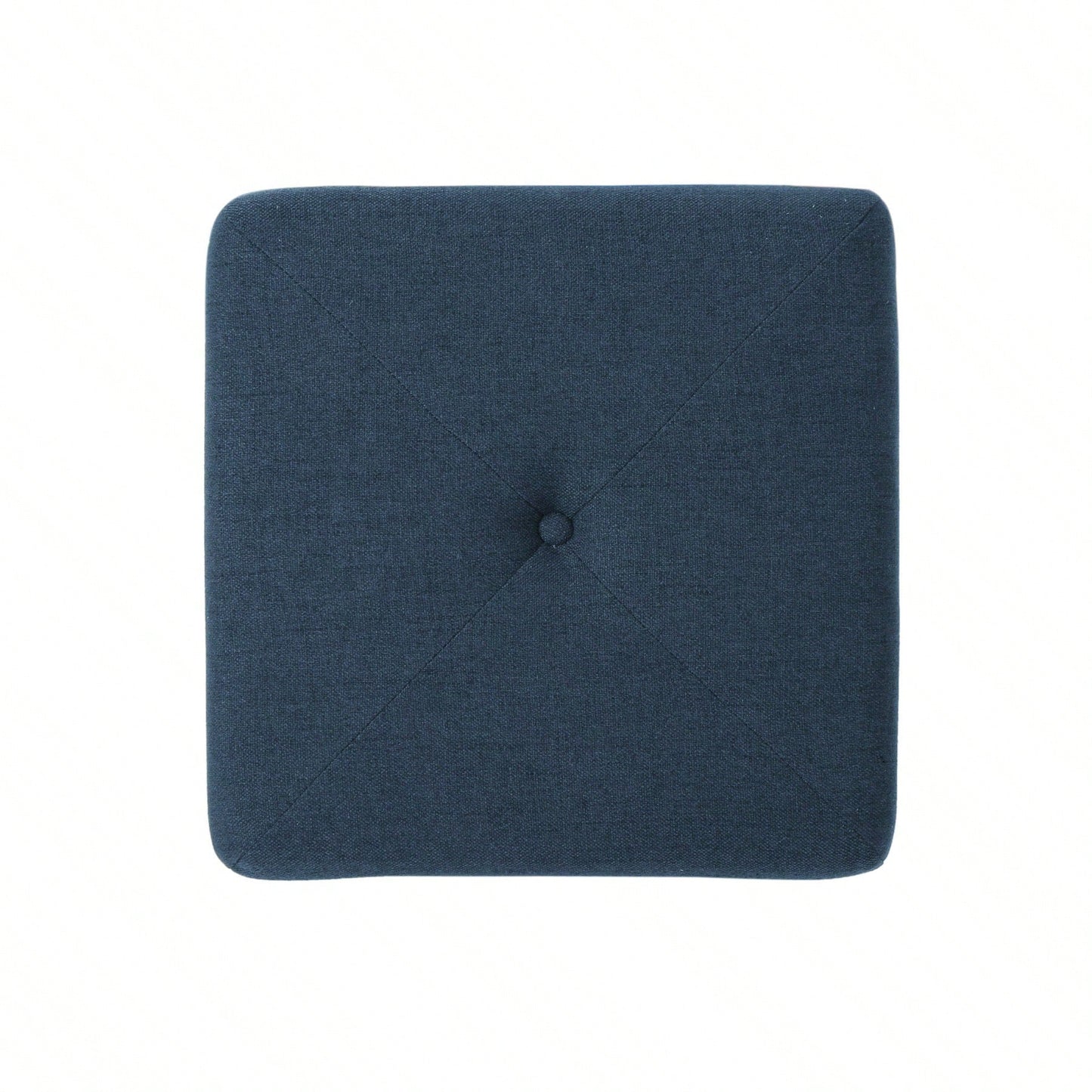 Square Ottoman For Extra Seating And Leg Support Fabric Upholstered Footrest Ideal For Living Room Or Kids Playroom