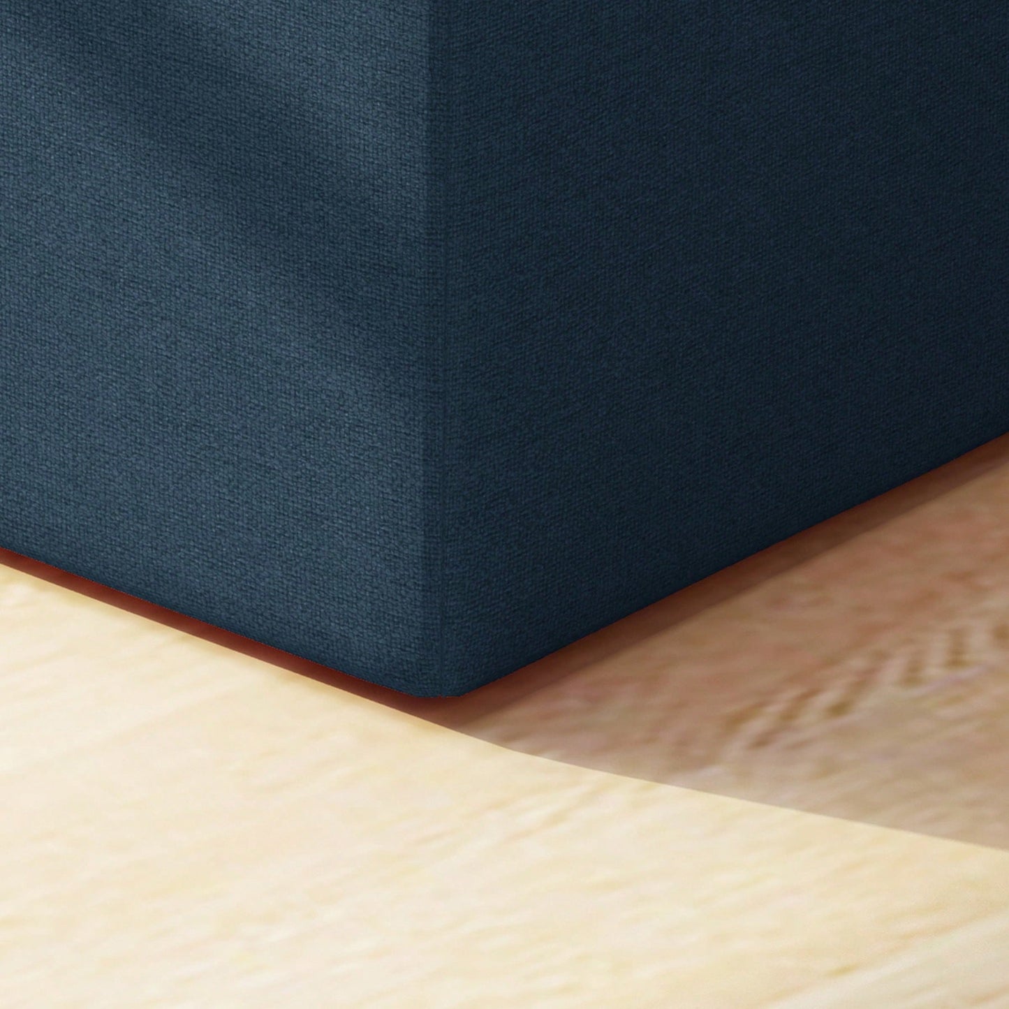 Square Ottoman For Extra Seating And Leg Support Fabric Upholstered Footrest Ideal For Living Room Or Kids Playroom