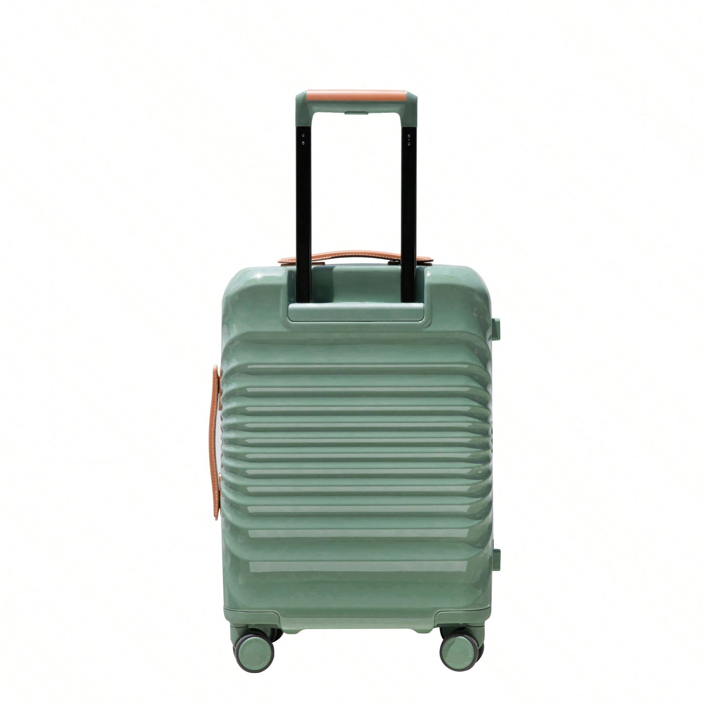 24 Inch Green Hardside Luggage with TSA Lock USB Port Expandable Spinner Wheels Durable Travel Suitcase with Adjustable Handle
