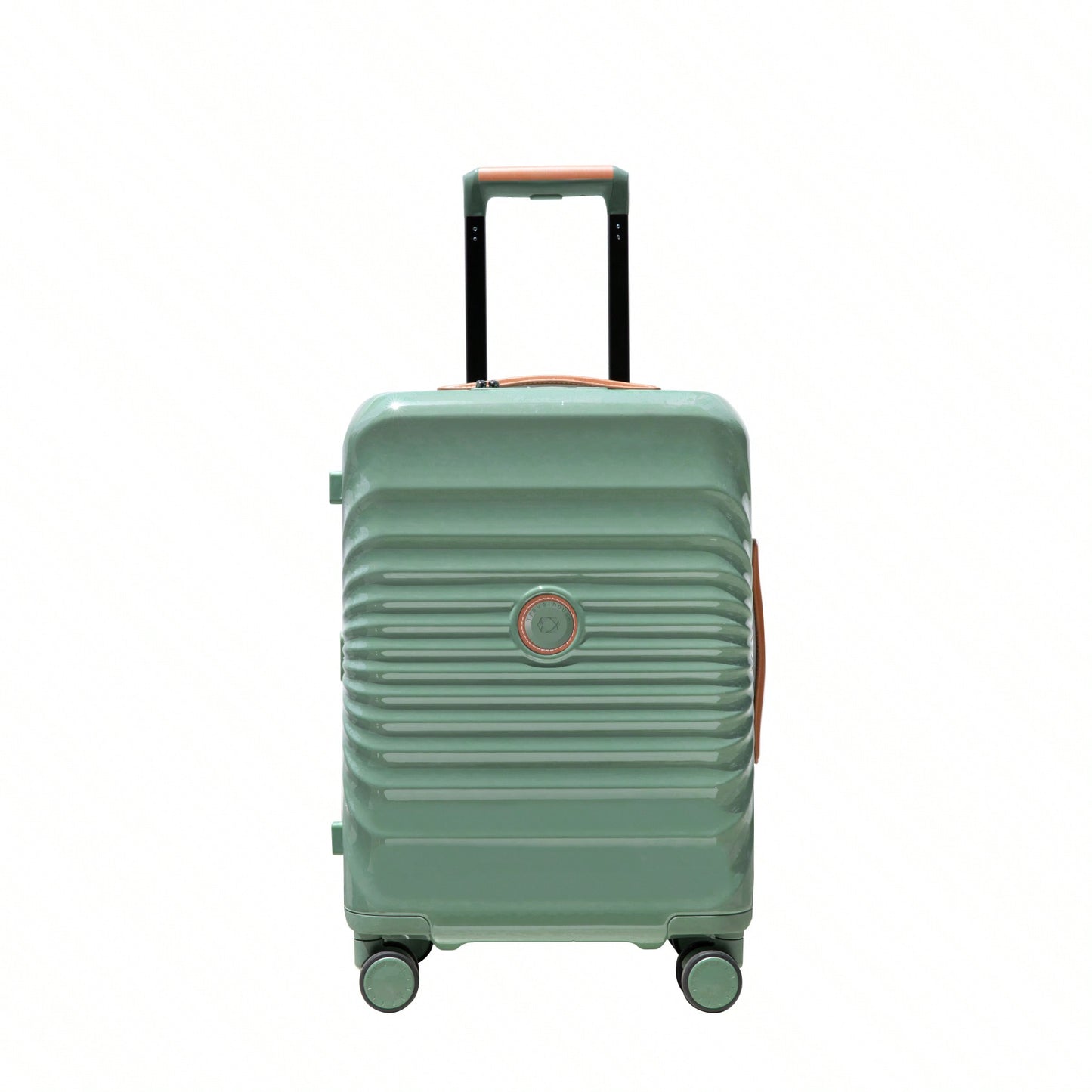 24 Inch Green Hardside Luggage with TSA Lock USB Port Expandable Spinner Wheels Durable Travel Suitcase with Adjustable Handle