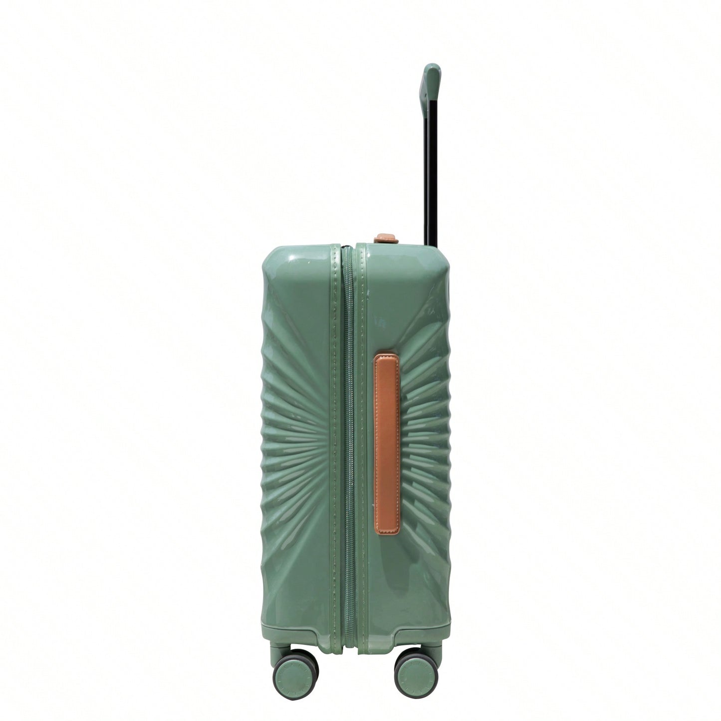 24 Inch Green Hardside Luggage with TSA Lock USB Port Expandable Spinner Wheels Durable Travel Suitcase with Adjustable Handle