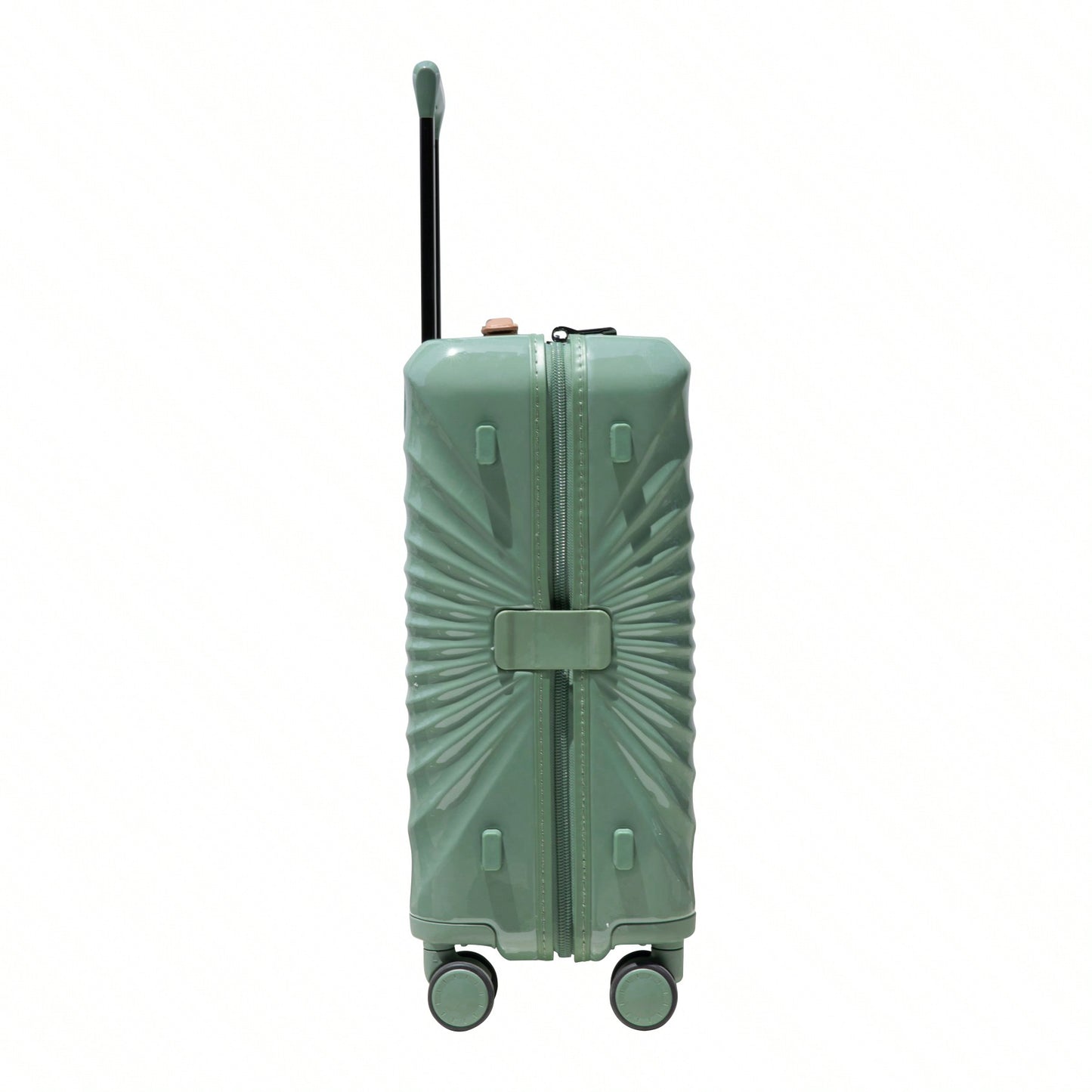 24 Inch Green Hardside Luggage with TSA Lock USB Port Expandable Spinner Wheels Durable Travel Suitcase with Adjustable Handle