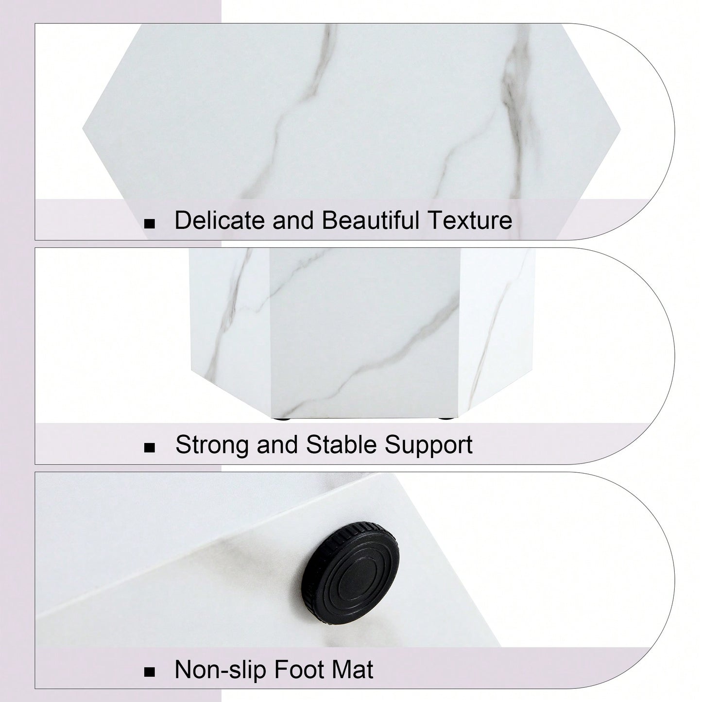 Stylish MDF Coffee Table With Unique Texture Patterns For Modern Living Room Decor