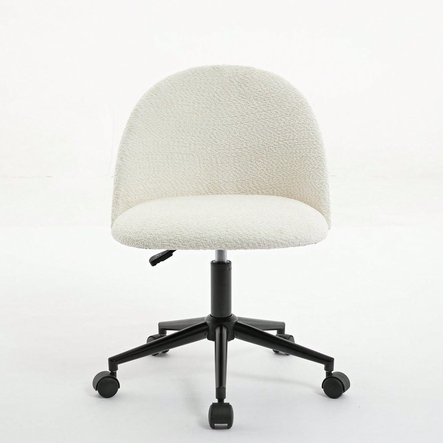 Stylish Velvet Office Chair With Adjustable Height And Ergonomic U-Shaped Design