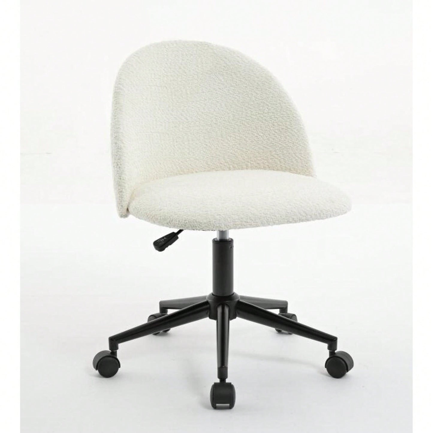 Stylish Velvet Office Chair With Adjustable Height And Ergonomic U-Shaped Design
