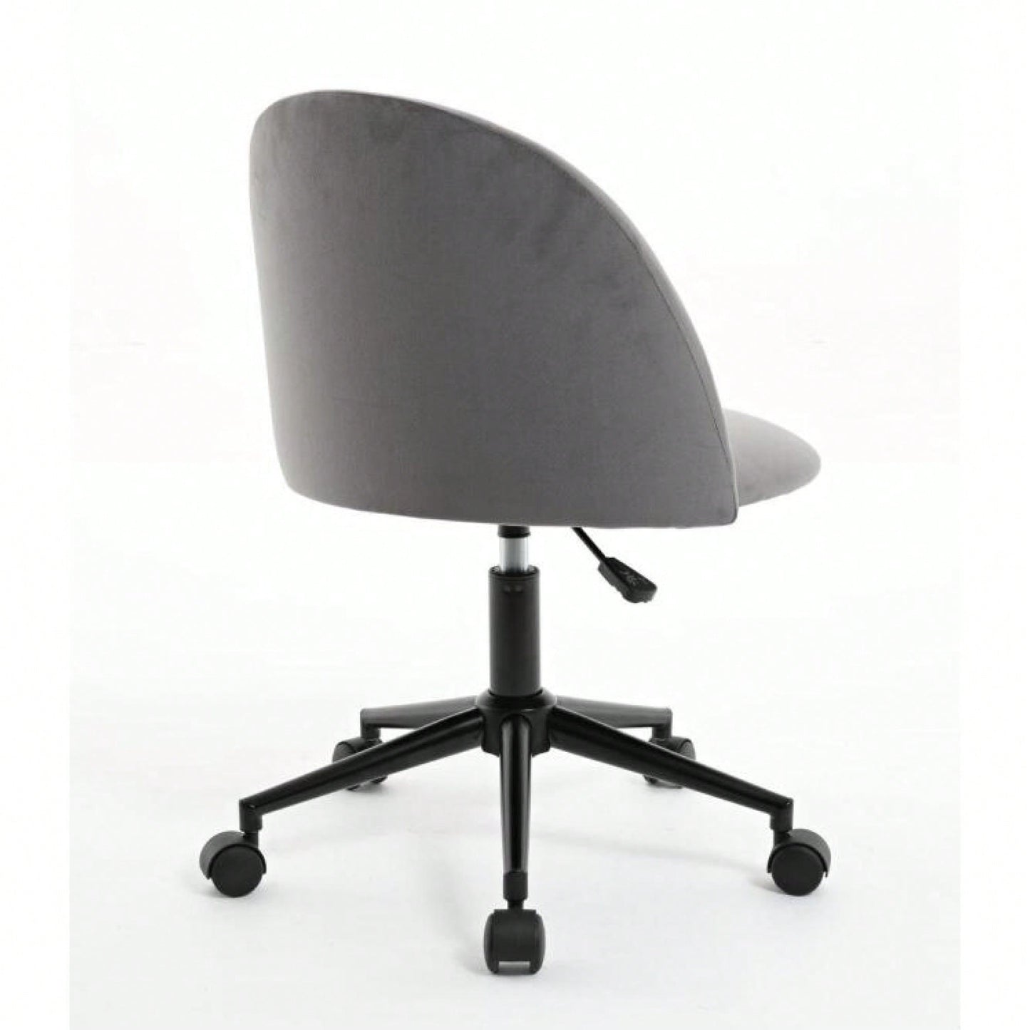 Stylish Velvet Office Chair With Adjustable Height And Ergonomic U-Shaped Design