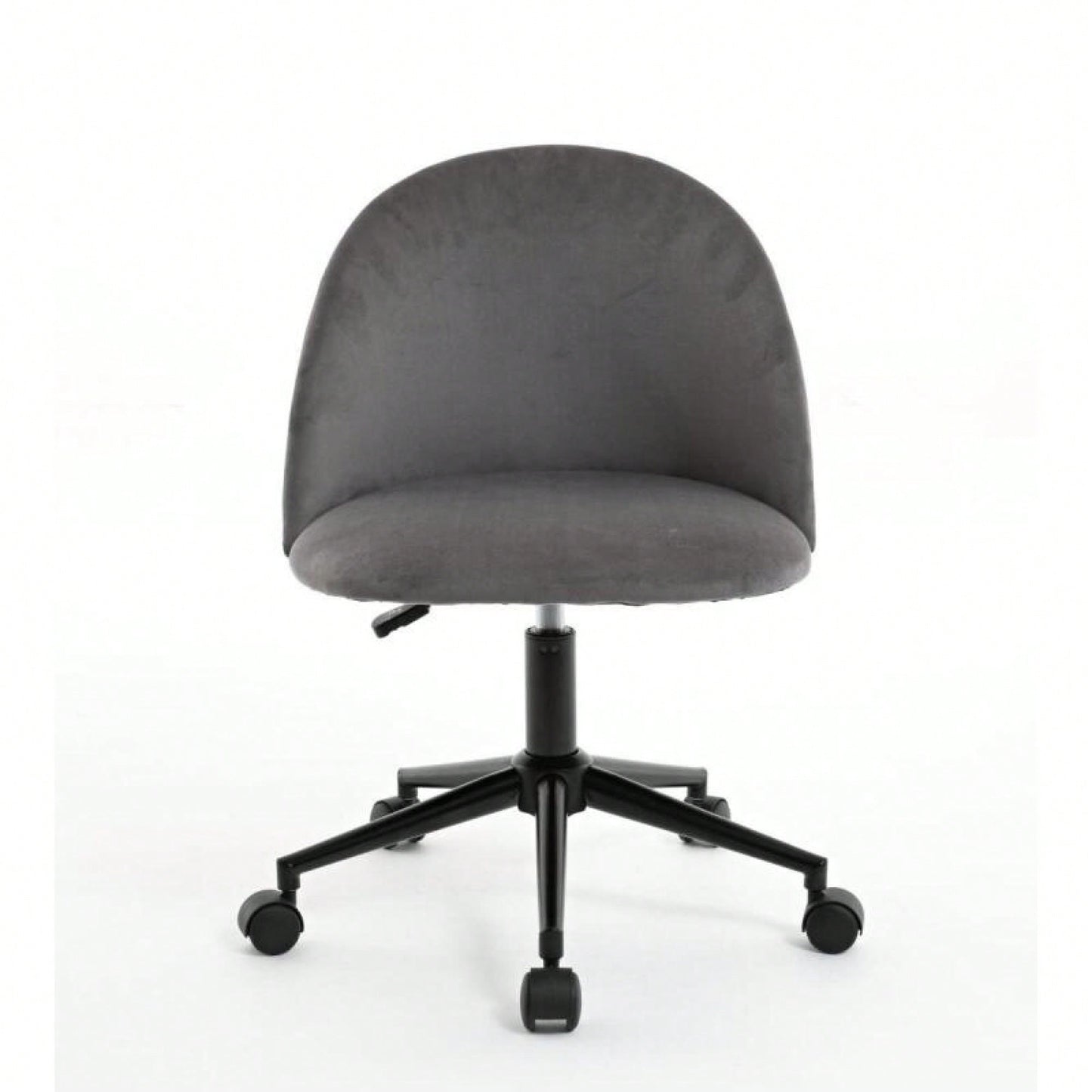 Stylish Velvet Office Chair With Adjustable Height And Ergonomic U-Shaped Design