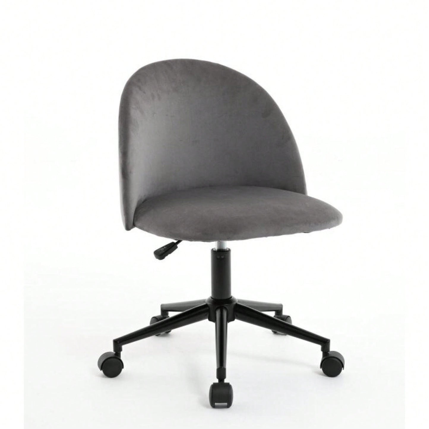 Stylish Velvet Office Chair With Adjustable Height And Ergonomic U-Shaped Design