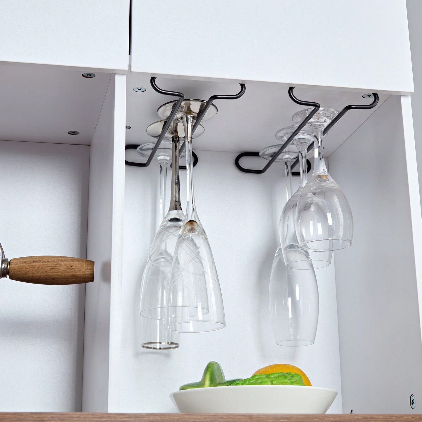 Farmhouse Kitchen Buffet Cabinet With Wine Storage And Power Outlets