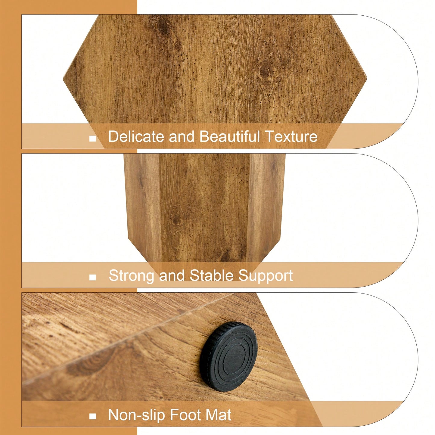 Stylish MDF Coffee Table With Unique Texture Patterns For Modern Living Room Decor
