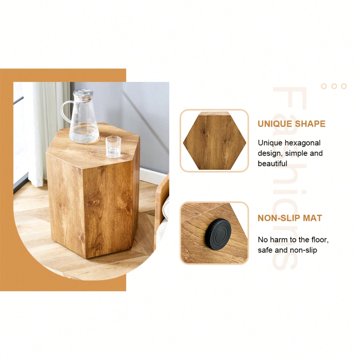 Stylish MDF Coffee Table With Unique Texture Patterns For Modern Living Room Decor