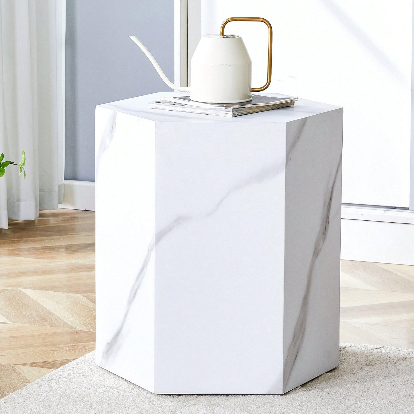 Stylish MDF Coffee Table With Unique Texture Patterns For Modern Living Room Decor