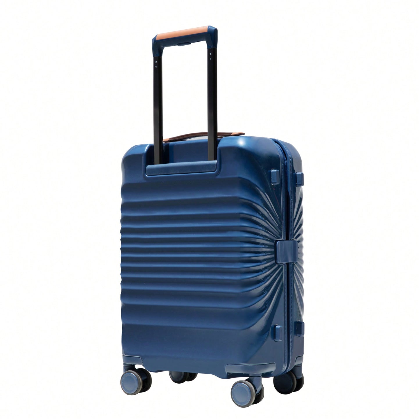 Lightweight 20 Inch Carry On Suitcase With TSA Lock USB Port Spinner Wheels And Wheel Lock Artificial Leather Top Handle Black