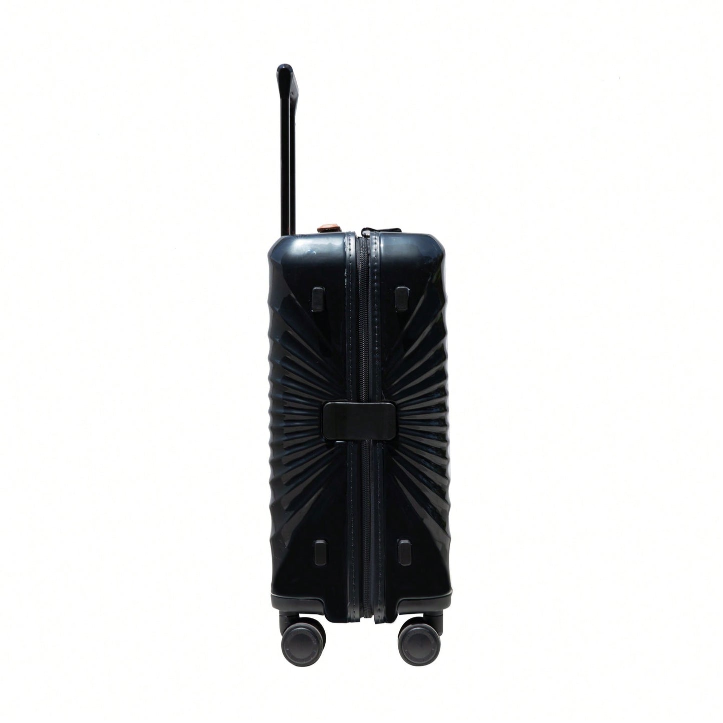 Lightweight 20 Inch Carry On Suitcase With TSA Lock USB Port Spinner Wheels And Wheel Lock Artificial Leather Top Handle Black