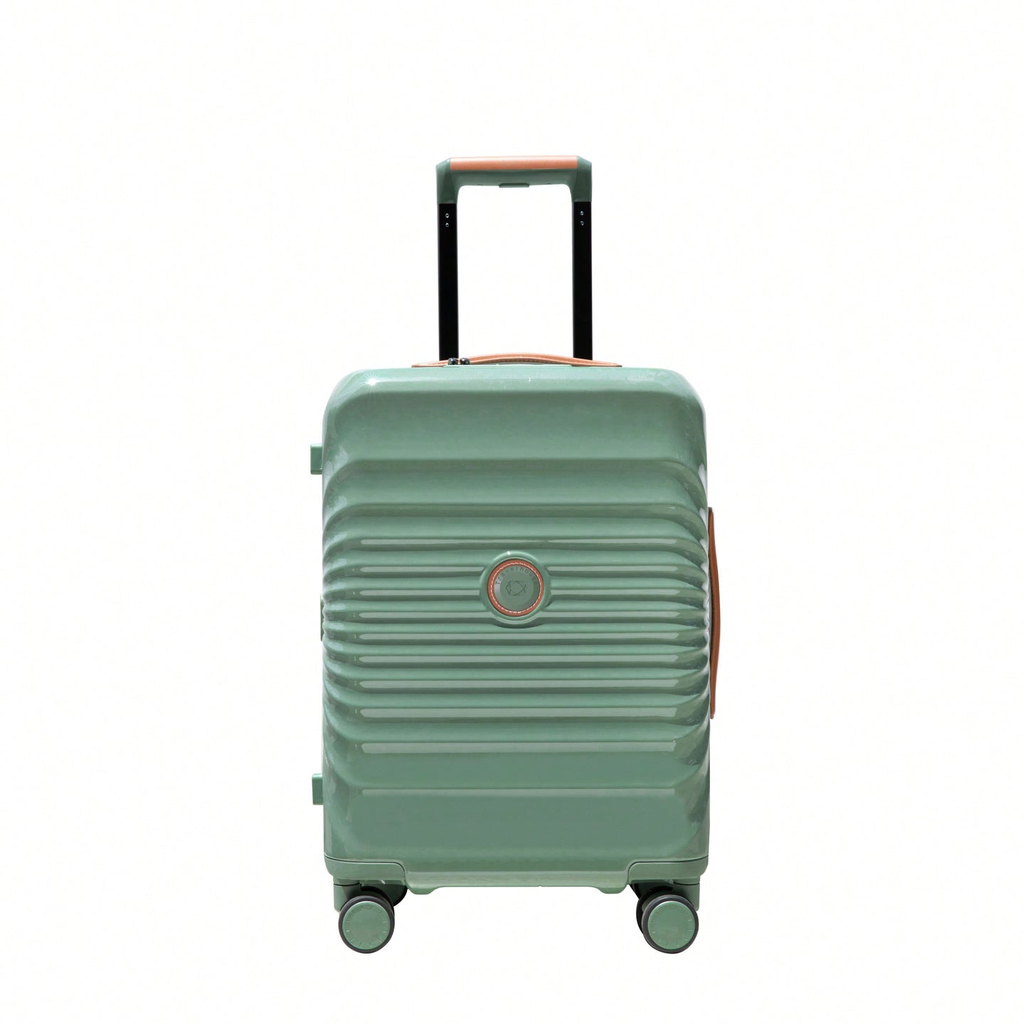 Lightweight 20 Inch Carry On Suitcase With TSA Lock USB Port Spinner Wheels And Wheel Lock Artificial Leather Top Handle Black