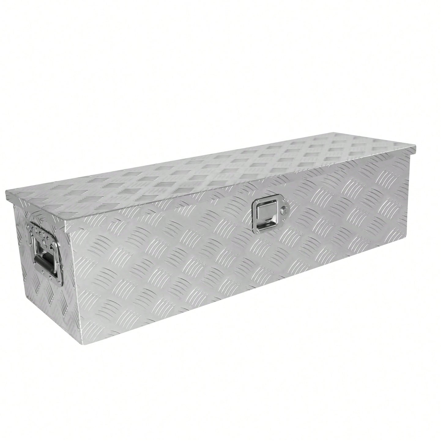 39 Inch Lightweight Aluminum Truck Tool Box with Gas Strut Lock Weather-Resistant Design for Trailers and Pickups