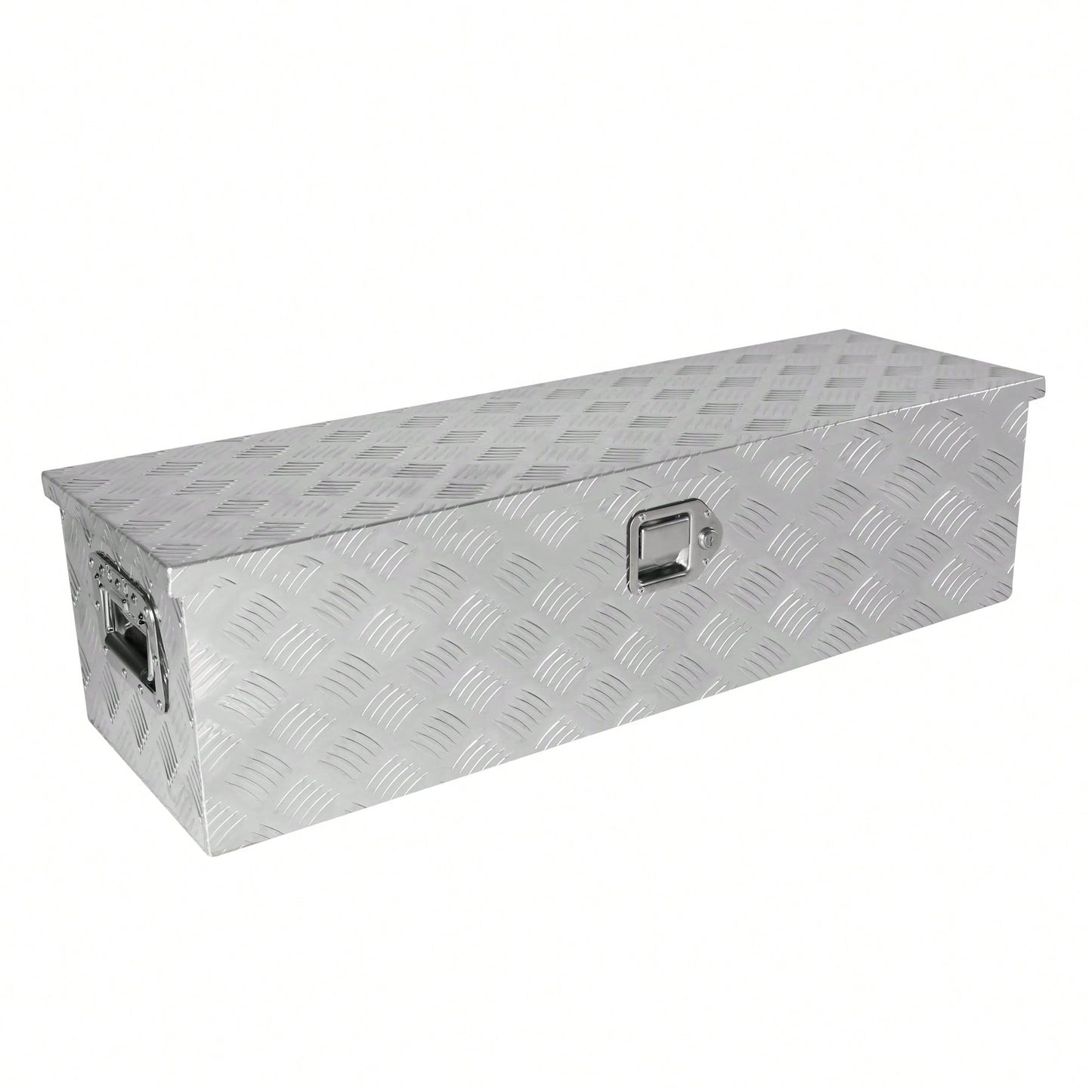 39 Inch Lightweight Aluminum Truck Tool Box with Gas Strut Lock Weather-Resistant Design for Trailers and Pickups