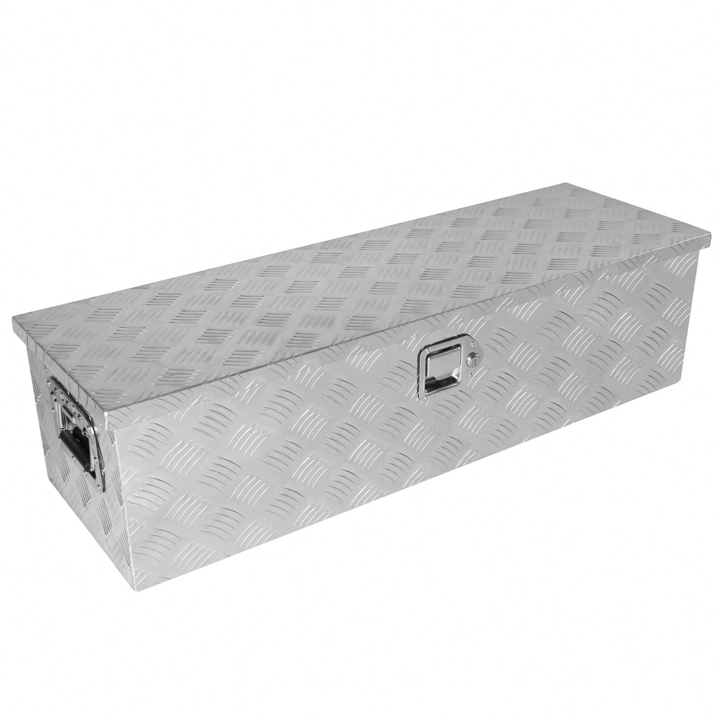 39 Inch Lightweight Aluminum Truck Tool Box with Gas Strut Lock Weather-Resistant Design for Trailers and Pickups