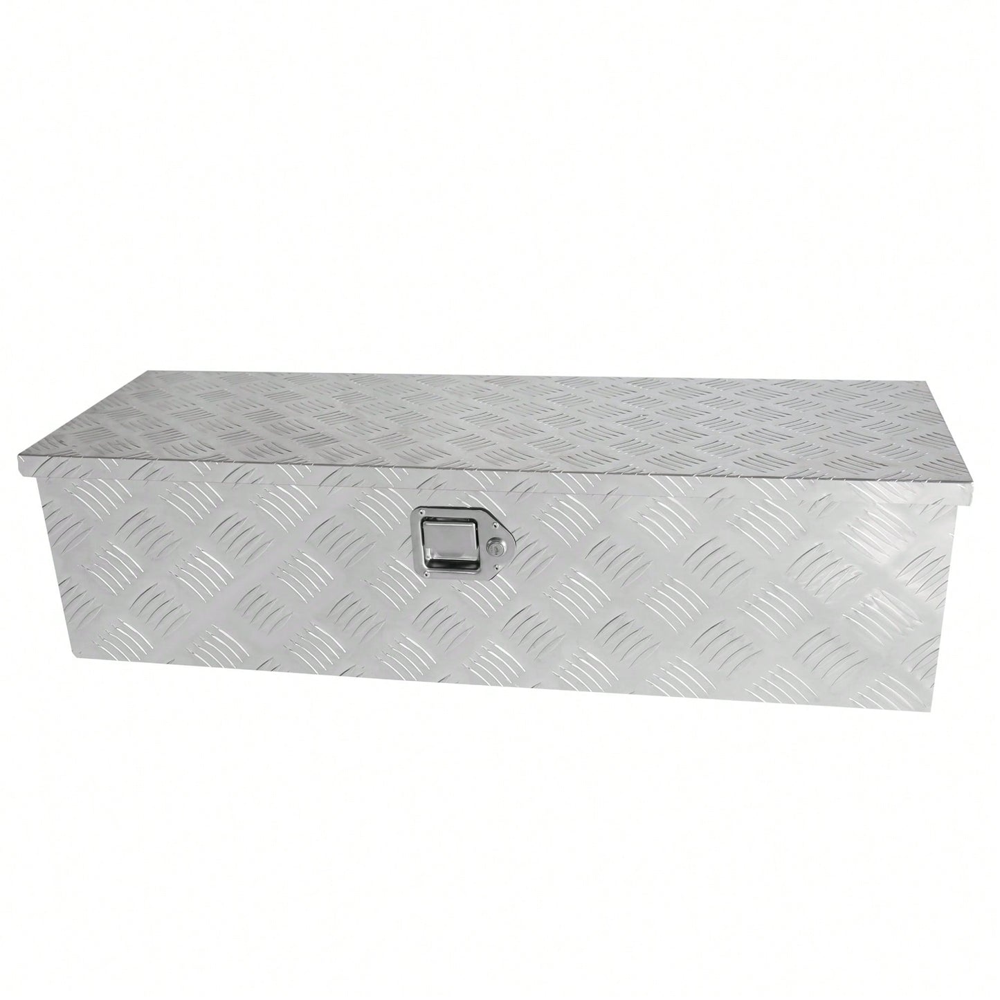 39 Inch Lightweight Aluminum Truck Tool Box with Gas Strut Lock Weather-Resistant Design for Trailers and Pickups