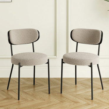 Modern Bentwood Kitchen Dining Chairs Set Of 2 With Ash Veneer Backrest And Black Powder Coated Legs Ergonomic Design For Comfort And Style