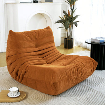 Ergonomic Memory Foam Bean Bag Chair For Adults Waterproof Stain-Resistant Lounger For Home Office Gaming