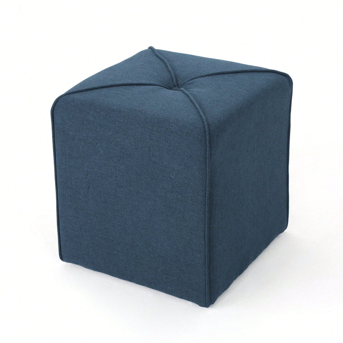 Versatile Square Cassella Cube Ottoman For Extra Seating And Footrest In Living Room Or Playroom