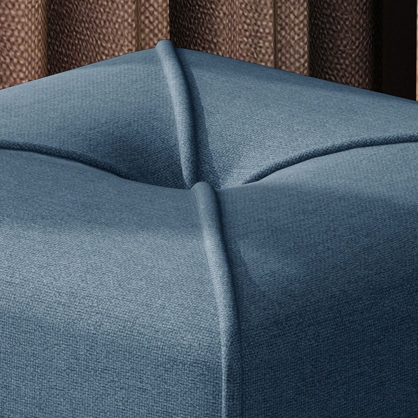 Versatile Square Cassella Cube Ottoman For Extra Seating And Footrest In Living Room Or Playroom