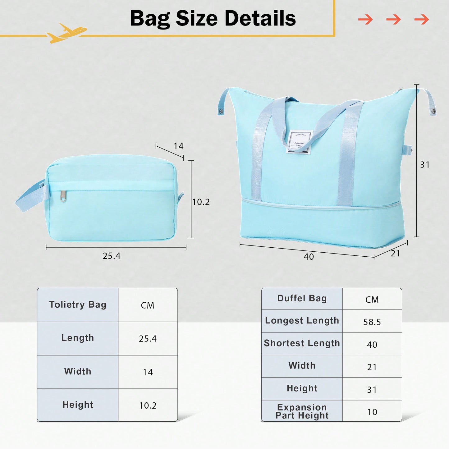 Lightweight Expandable 2 Piece Luggage Set With Spinner Wheels TSA Lock 20inch And 24inch Suitcases Travel Duffel And Toiletry Bag