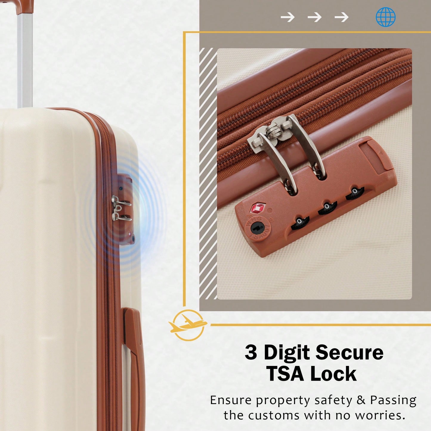 Lightweight Expandable 2 Piece Luggage Set With Spinner Wheels TSA Lock 20inch And 24inch Suitcases Travel Duffel And Toiletry Bag