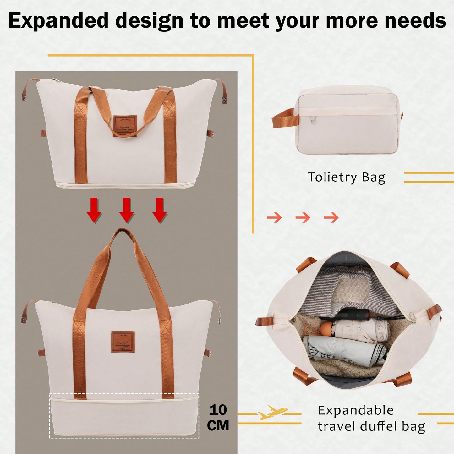 Lightweight Expandable 2 Piece Luggage Set With Spinner Wheels TSA Lock 20inch And 24inch Suitcases Travel Duffel And Toiletry Bag