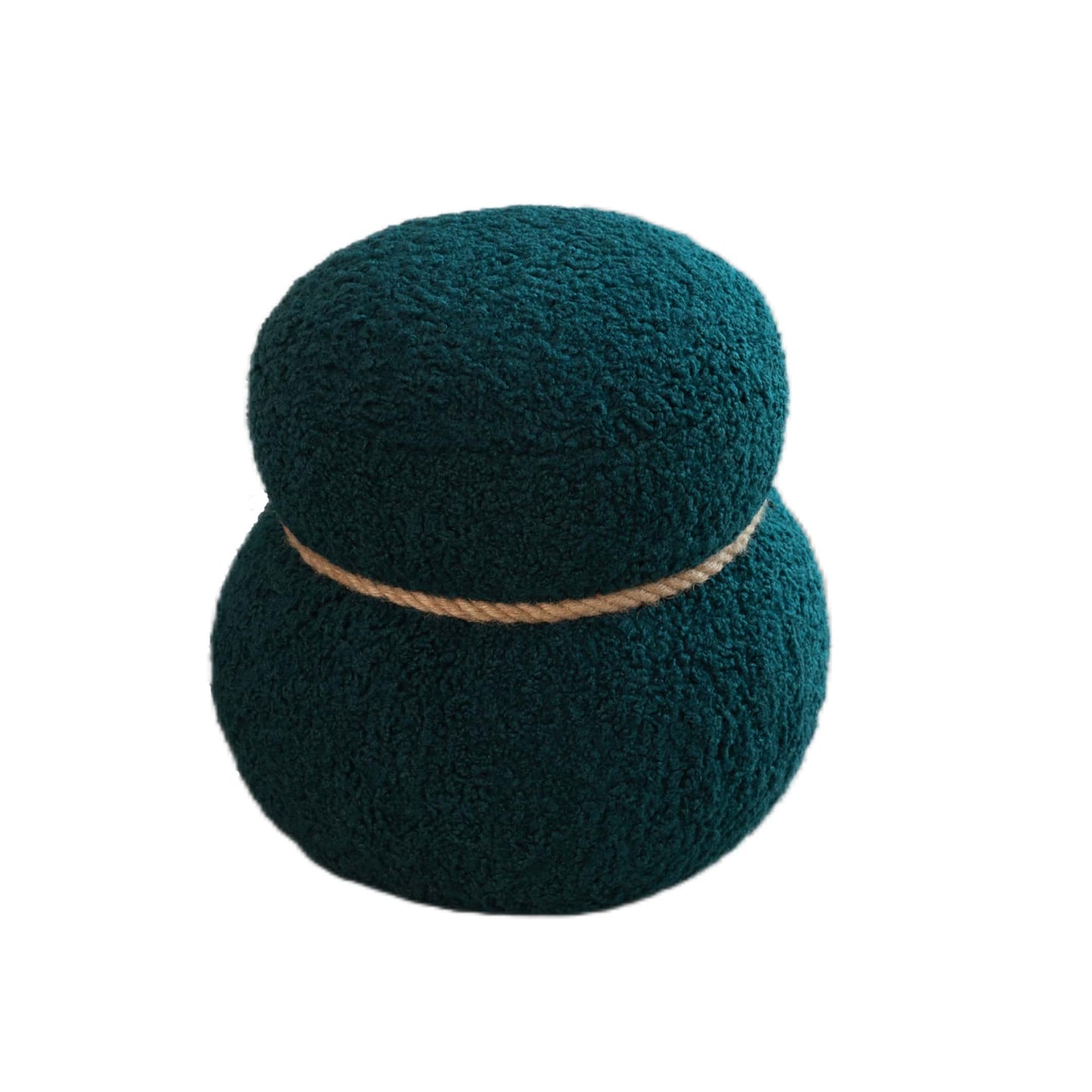 Cute Snowman Stool With Plush Cushion For Kids And Adults, Versatile Footstool And Organizer, Space-Saving Design