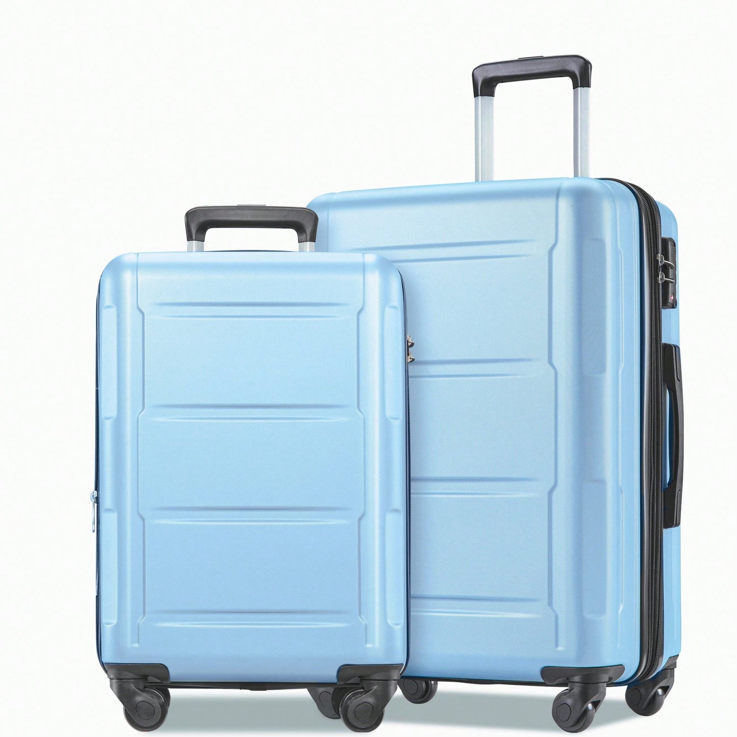 Expandable Lightweight 2-Piece Luggage Set With TSA Lock 20inch And 24inch Hard Shell Suitcases With 360° Spinner Wheels