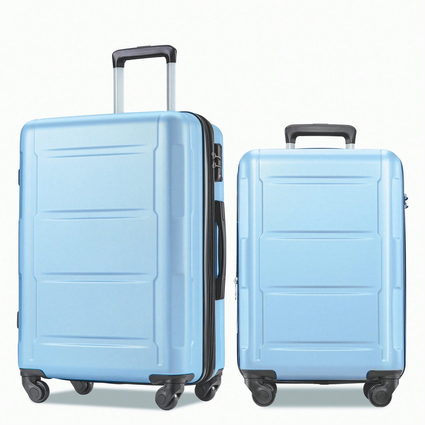 Expandable Lightweight 2-Piece Luggage Set With TSA Lock 20inch And 24inch Hard Shell Suitcases With 360° Spinner Wheels