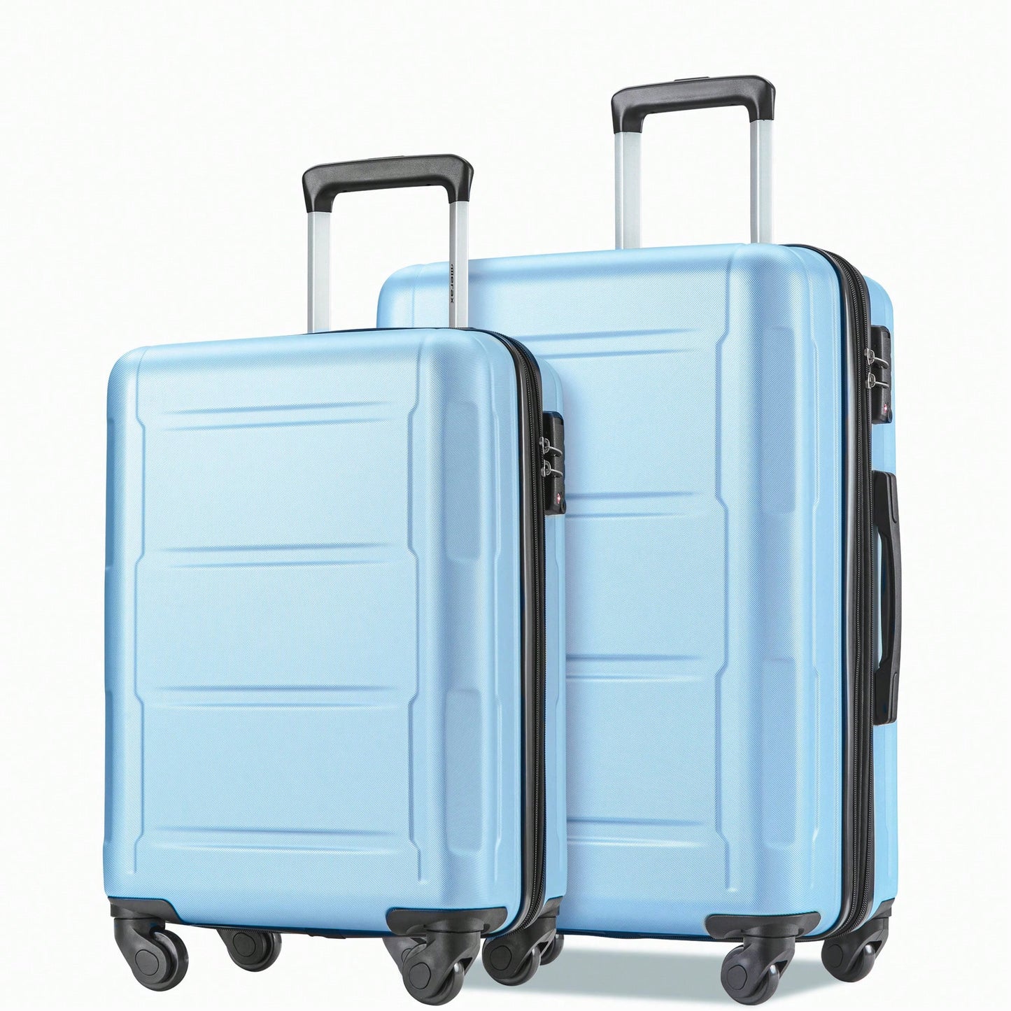 Expandable Lightweight 2-Piece Luggage Set With TSA Lock 20inch And 24inch Hard Shell Suitcases With 360° Spinner Wheels