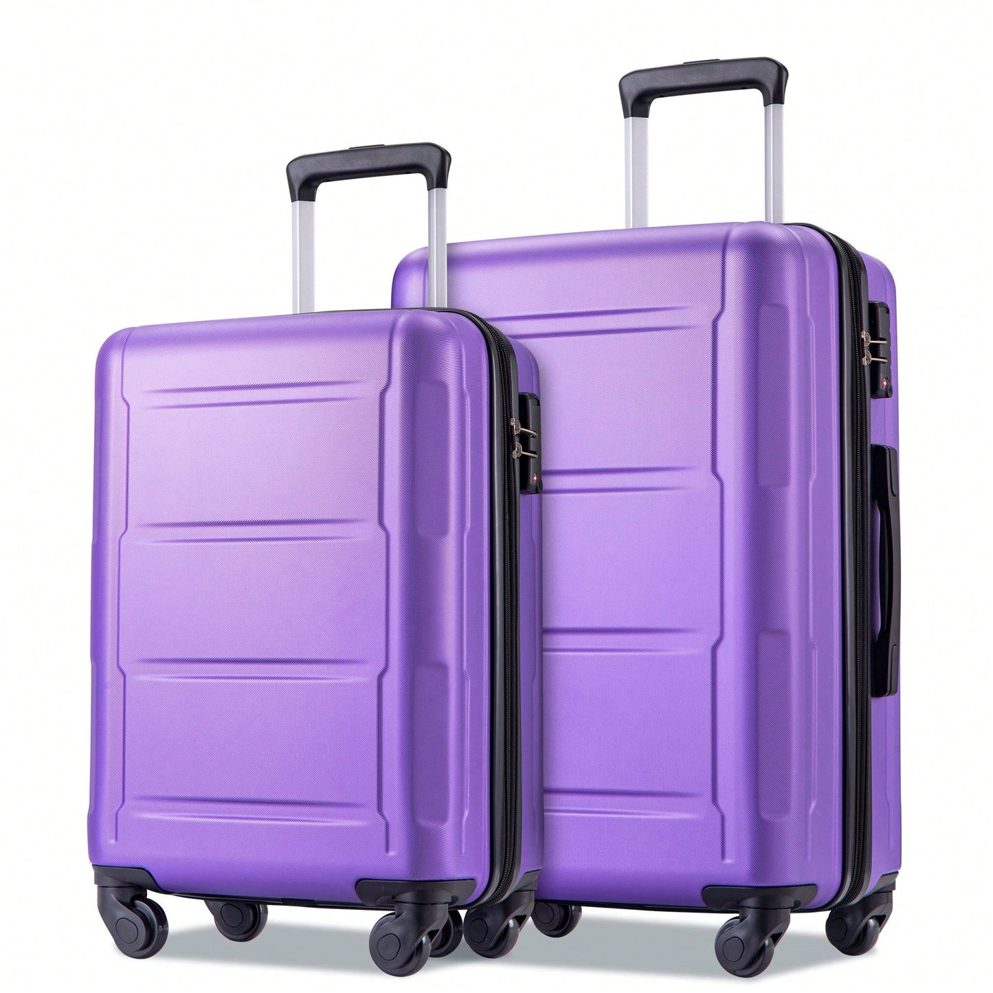 Expandable Lightweight 2-Piece Luggage Set With TSA Lock 20inch And 24inch Hard Shell Suitcases With 360° Spinner Wheels