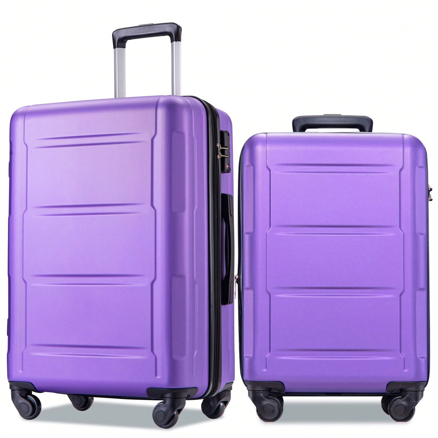 Expandable Lightweight 2-Piece Luggage Set With TSA Lock 20inch And 24inch Hard Shell Suitcases With 360° Spinner Wheels