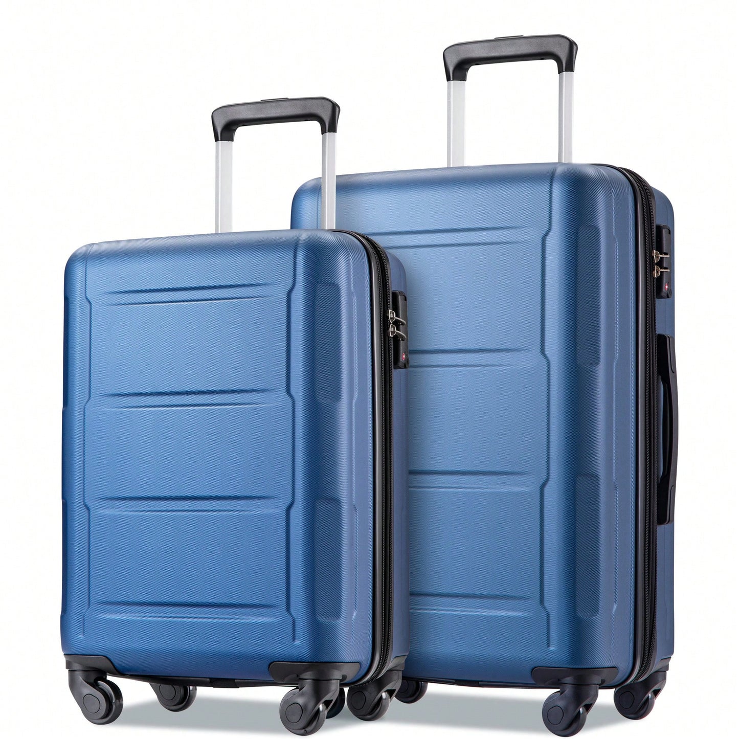 Expandable Lightweight 2-Piece Luggage Set With TSA Lock 20inch And 24inch Hard Shell Suitcases With 360° Spinner Wheels